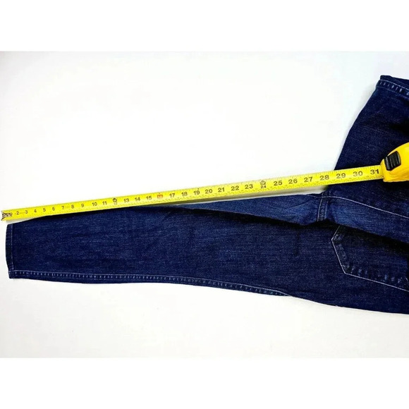 Madewell Size 26X28 Women's 10" High Rise Skinny Skinny Blue Denim Logo Jeans - Picture 7 of 11